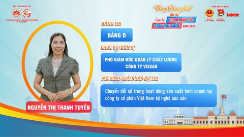5 thí sinh xuất sắc Hội thi cán bộ tham mưu tốt - dân vận khéo- Ảnh 5. Thí sinh Nguyễn Thị Thanh Tuyền (bảng D)