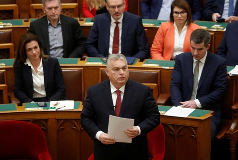 EU nhượng bộ Hungary để tiếp tục viện trợ Ukraine- Ảnh 1. Thủ tướng Hungary Viktor Orban - Ảnh: REUTERS