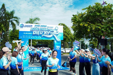SASCO đầu tư vào con người và văn hóa kinh doanh bền vững- Ảnh 4. Giải chạy SASCO Bước chân diệu kỳ gây quỹ đóng góp dự án cộng đồng
