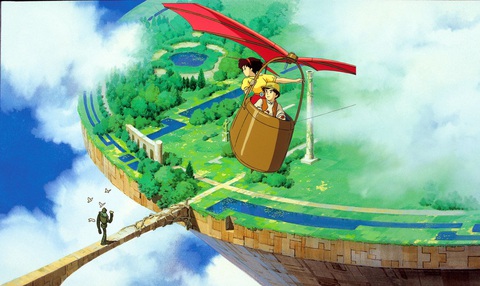 Những bộ phim hoạt hình nổi tiếng của Ghibli- Ảnh 8. Cảnh trong phim Castle in the Sky.