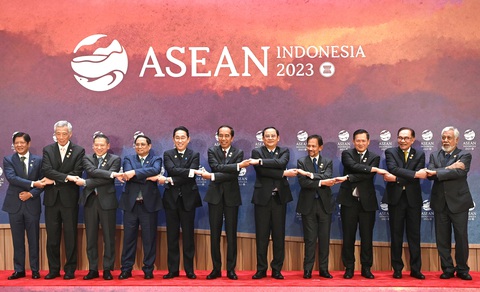 Các nhà lãnh đạo ASEAN và Nhật Bản tại Hội nghị cấp cao ASEAN - Nhật Bản lần thứ 26 ở Indonesia hồi tháng 9-2023- Ảnh: ASEAN 2023 Các nhà lãnh đạo ASEAN và Nhật Bản tại Hội nghị cấp cao ASEAN - Nhật Bản lần thứ 26 ở Indonesia hồi tháng 9-2023- Ảnh: ASEAN 2023