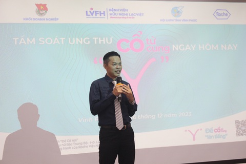 Bác sĩ Bùi Chí Thương - trưởng khối sản, Bệnh viện Nhân Dân Gia Định, TP.HCM - chia sẻ tại chương trình về tầm soát ung thư cổ tử cung - Ảnh: D.LIỄU Bác sĩ Bùi Chí Thương - trưởng khối sản, Bệnh viện Nhân dân Gia Định, TP.HCM - chia sẻ tại chương trình về tầm soát ung thư cổ tử cung - Ảnh: D.LIỄU