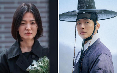 Diễn viên Song Hye Kyo (trái) và diễn viên Nam Goong Min Diễn viên Song Hye Kyo (trái) và diễn viên Nam Goong Min
