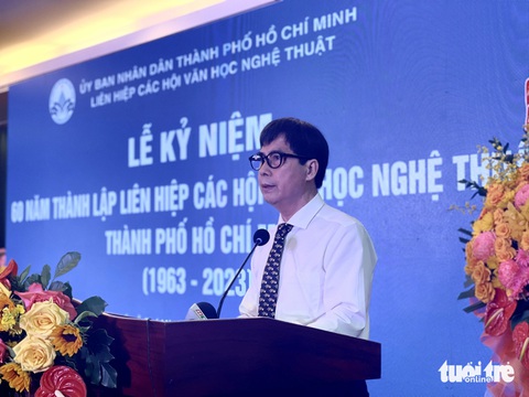 60 năm thành lập Liên hiệp các hội văn học nghệ thuật TP.HCM- Ảnh 3. Kiến trúc sư Nguyễn Trường Lưu, chủ tịch Liên hiệp các hội văn học nghệ thuật TP.HCM - Ảnh: THÁI THÁI