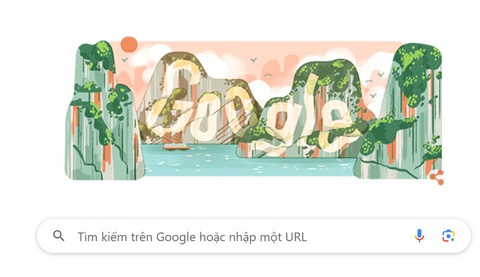Google Việt Nam vinh danh Di sản thiên nhiên thế giới Vịnh Hạ Long Google Việt Nam vinh danh Di sản thiên nhiên thế giới vịnh Hạ Long - Ảnh chụp màn hình