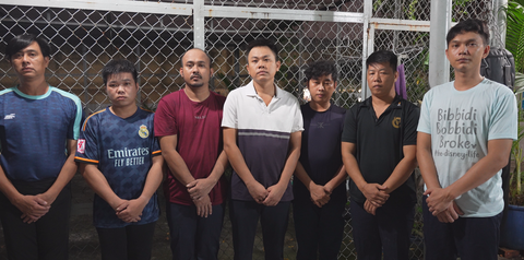 Thượng tướng Nguyễn Duy Ngọc gửi thư khen Công an TP.HCM- Ảnh 2. Một số người trong chuyên án bị bắt - Ảnh: Công an cung cấp