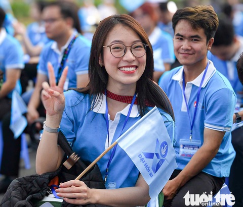 Đại hội Hội Sinh viên Việt Nam toàn quốc lần thứ XI khai mạc, gần 700 đại biểu tham dự- Ảnh 7. Khai mạc Đại hội Hội Sinh viên Việt Nam toàn quốc lần thứ XI là sự kiện chính trị quan trọng của sinh viên Việt Nam - Ảnh: NAM TRẦN
