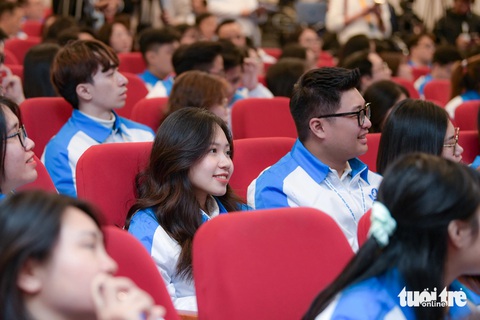Đại hội đại biểu Hội sinh viên toàn quốc lần thứ XI, ngày 18-12-2023 - Ảnh: NAM TRẦN Đại biểu dự đại hội - Ảnh: NAM TRẦN