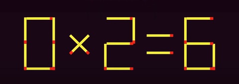 Thử tài IQ: Di chuyển hai que diêm để 9x4=0 thành phép tính đúng- Ảnh 3. Thử tài IQ: Di chuyển hai que diêm để 9x4=0 thành phép tính đúng- Ảnh 3.