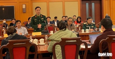 Cựu thượng tá Học viện Quân y nhận 2,5 tỉ đồng tiền 'hoa hồng' từ Việt Á- Ảnh 1. Cựu thượng tá Hồ Anh Sơn phát biểu tại buổi họp báo ra mắt kit xét nghiệm Việt Á - Ảnh: LAN ANH