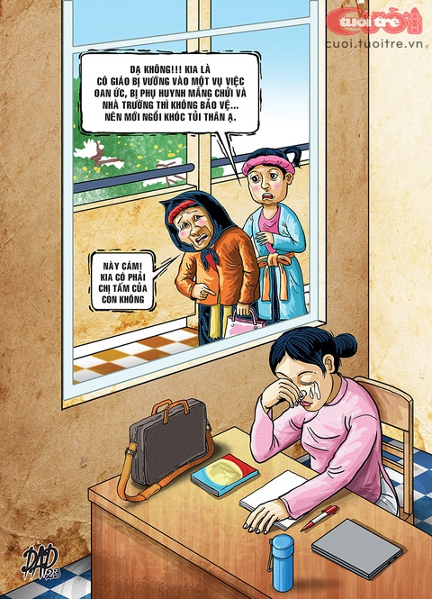 Cổ tích về cô giáo ngày nay- Ảnh 1. Cổ tích về cô giáo ngày nay - Tranh: DAD