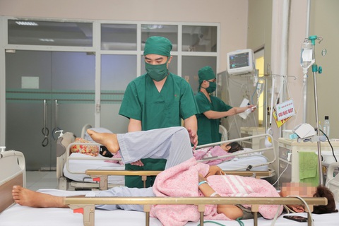 Bệnh nhân phục hồi sau ca phẫu thuật - Ảnh: BVCC Bệnh nhân phục hồi sau ca phẫu thuật - Ảnh: BVCC