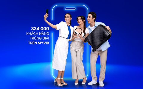 334.000 khách hàng trúng giải từ chương trình ưu đãi trên ngân hàng số MyVIB- Ảnh 2. Với MyVIB, khách hàng càng dùng nhiều sẽ được nhận nhiều ưu đãi.