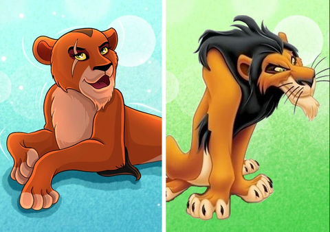 Nhân vật Scar trong phim The Lion King. Nhân vật Scar trong The Lion King.