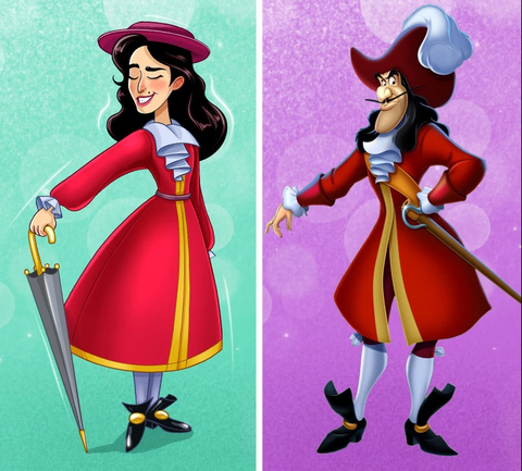 Nhân vật Captain Hook trong phim Peter Pan. Nhân vật Captain Hook trong phim Peter Pan.