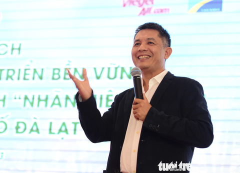 Ông Nguyễn Châu Á, tổng giám đốc Oxalis, phát biểu tại Hội thảo Ông Nguyễn Châu Á, tổng giám đốc Oxalis - Ảnh: QUANG ĐỊNH