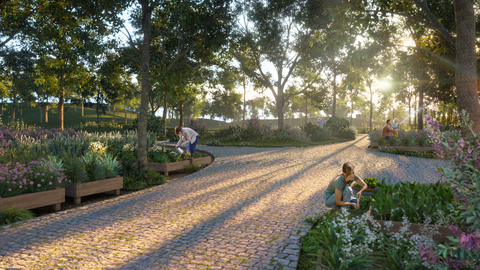 Không gian y đạo chăm sóc sức khỏe tại Ecovillage Saigon River- Ảnh 2. Vườn thảo dược