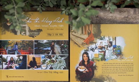 Bìa sách "Chu Thị Hồng Anh - Hành trình xuyên Việt" tập 1 về Hà Nội - Ảnh: NVCC Bìa sách "Chu Thị Hồng Anh - Hành trình xuyên Việt" tập 1 về Hà Nội - Ảnh: NVCC