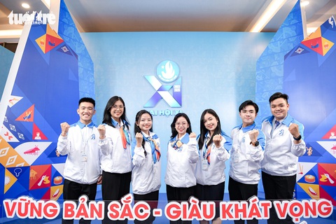 Đại hội Hội Sinh viên Việt Nam thông qua 3 đề án hỗ trợ sinh viên- Ảnh 1. Sinh viên Việt Nam vững bản sắc, giàu khát vọng, kiến tạo tương lai, dựng xây đất nước - Ảnh: NAM TRẦN