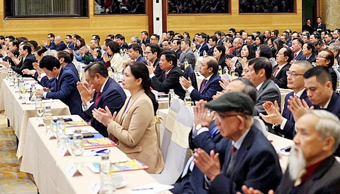 Các đại biểu tham dự phiên khai mạc Hội nghị Ngoại giao lần thứ 32 ngày 19-12 - Ảnh: NGUYỄN KHÁNH Các đại biểu tham dự phiên khai mạc Hội nghị Ngoại giao lần thứ 32 ngày 19-12 - Ảnh: NGUYỄN KHÁNH