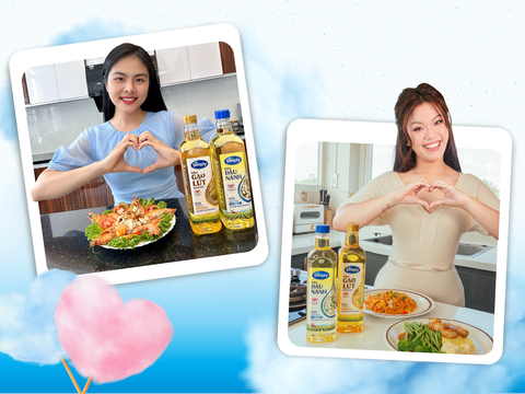 Bí quyết hạnh phúc bắt nguồn từ trái tim khỏe của các sao Việt- Ảnh 2. Với diễn viên Vân Trang và ca sĩ Phương Vy, nền tảng hạnh phúc bắt đầu từ những những bữa cơm nhà ngon, tốt cho sức khỏe tim mạch - Ảnh: NVCC