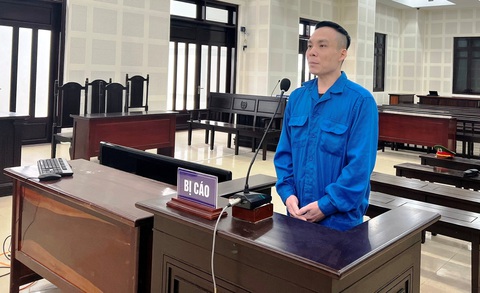 Nhân viên ngân hàng lừa đảo đáo hạn, huy động vốn, lừa luôn cả đồng nghiệp- Ảnh 1. Bị cáo lãnh án chung thân về tội lừa đảo chiếm đoạt tài sản - Ảnh: H.B.