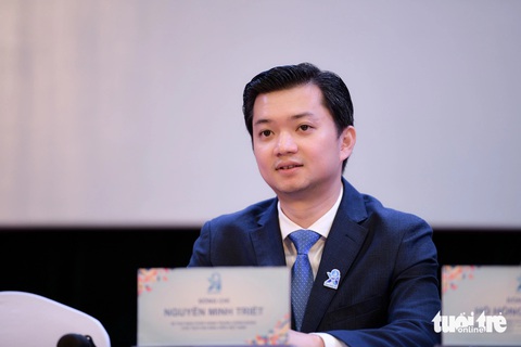 Đại hội đại biểu Hội sinh viên toàn quốc lần thứ XI. Chủ tịch Hội sinh viên Nguyễn Minh Triết phát biểu tại phiên bế mạc ngày 20-12-2023 - Ảnh: NAM TRẦN Đại hội đại biểu Hội sinh viên toàn quốc lần thứ XI. Chủ tịch Hội sinh viên Nguyễn Minh Triết phát biểu tại phiên bế mạc ngày 20-12-2023 - Ảnh: NAM TRẦN