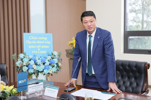 Ông Lê Ngọc Lâm - Tổng Giám đốc Ngân hàng BIDV mong muốn 2 bên sẽ tăng cường thêm mối quan hệ hợp tác. Ảnh: Đ.H Ông Lê Ngọc Lâm - Tổng Giám đốc Ngân hàng BIDV mong muốn 2 bên sẽ tăng cường thêm mối quan hệ hợp tác. Ảnh: Đ.H