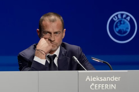 FIFA, UEFA thất bại trong cuộc chiến chống Super League- Ảnh 1. Chủ tịch UEFA Aleksander Ceferin không thể ngăn cản việc tổ chức Super League - Ảnh: AP