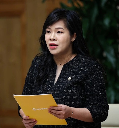 Thủ tướng chủ trì Hội nghị toàn quốc về phát triển các ngành công nghiệp văn hóa Việt Nam- Ảnh 9. Bà Nguyễn Thái Hoài Anh