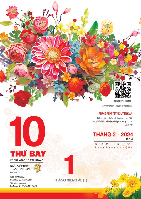 Mong ước tương lai tốt đẹp, vững bền qua bộ lịch HDBank 2024- Ảnh 1. Bộ lịch năm mới 2024 của HDBank có chủ đề
