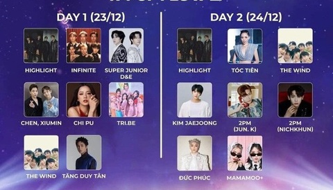 Kpop Xmas thành đại nhạc hội 'cảm lạnh' nhất năm của fan Việt- Ảnh 1. Dàn nghệ sĩ lần lượt thông báo rút khỏi Kpop Xmas chỉ 1-2 ngày trước show diễn