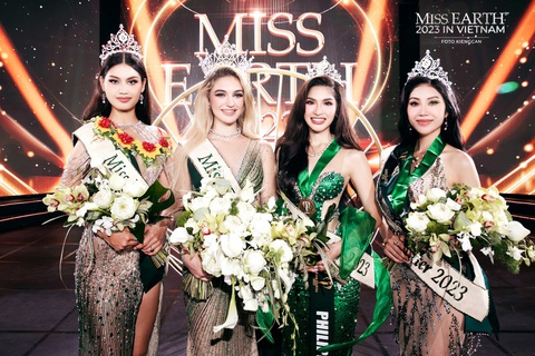 Ngôi vị Miss Earth 2023 và 3 giải á hậu đã tìm được chủ nhân Ngôi vị Miss Earth 2023 và 3 giải á hậu đã tìm được chủ nhân