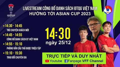Lần đầu tiên đội tuyển Việt Nam thực hiện trực tuyến (livestream) công bố danh sách tập trung - Ảnh: VFF Lần đầu tiên đội tuyển Việt Nam thực hiện trực tuyến (livestream) công bố danh sách tập trung - Ảnh: VFF