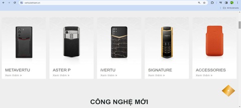 Cảnh giác website mạo danh Vertu Việt Nam- Ảnh 2. Cảnh giác website mạo danh Vertu Việt Nam- Ảnh 2.
