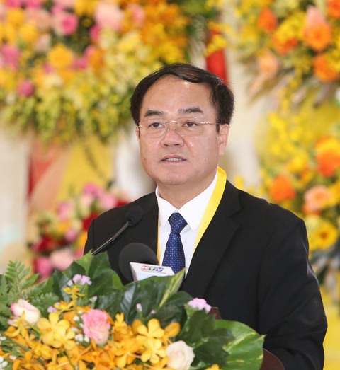 Ông Vũ Chiến Thắng - Thứ trưởng Bộ Nội vụ - mong hội nghị tiếp tục lan tỏa và phát huy giá trị đạo đức Phật giáo tốt đẹp - Ảnh: HOÀI PHƯƠNG Ông Vũ Chiến Thắng - thứ trưởng Bộ Nội vụ - mong hội nghị tiếp tục lan tỏa và phát huy giá trị đạo đức Phật giáo tốt đẹp - Ảnh: HOÀI PHƯƠNG