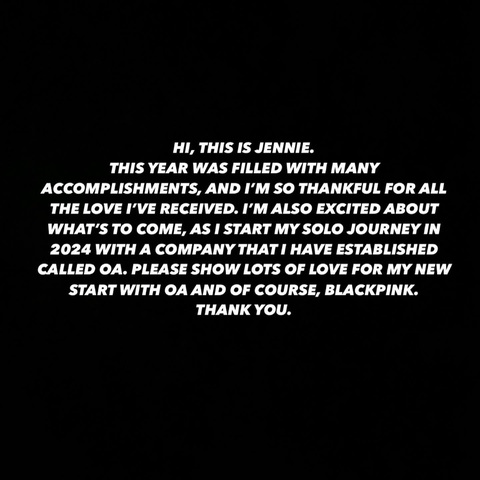 Jennie BlackPink chính thức 'ra riêng'- Ảnh 2. Thành viên BlackPink giới thiệu công ty giải trí mới thành lập