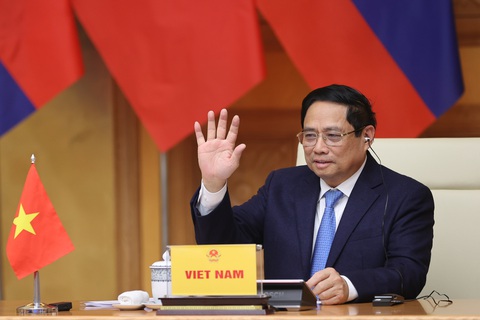 Thủ tướng Phạm Minh Chính đề xuất 3 ưu tiên hợp tác để sáu nước Mekong - Lan Thương vươn lên mạnh mẽ - Ảnh: BAOCHINHPHU.VN Thủ tướng Phạm Minh Chính đề xuất ba ưu tiên hợp tác để sáu nước Mekong - Lan Thương vươn lên mạnh mẽ - Ảnh: VGP