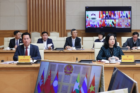 Hội nghị MLC lần thứ tư với chủ đề Hội nghị MLC lần thứ tư với chủ đề "Chung tay xây dựng cộng đồng chia sẻ tương lai và hiện đại hóa giữa các nước Mekong - Lan Thương" được tổ chức theo hình thức trực tuyến - Ảnh: VGP