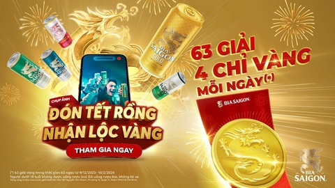 Bia Saigon ra mắt phiên bản giới hạn mùa Tết Rồng- Ảnh 2. Bia Saigon ra mắt phiên bản giới hạn mùa Tết Rồng- Ảnh 2.