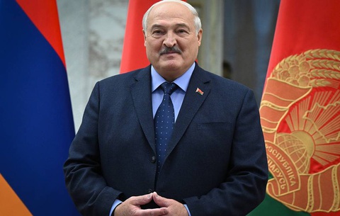Tổng thống Belarus Alexander Lukashenko nói vũ khí hạt nhân của Nga đã đến Belarus - Ảnh: TASS Tổng thống Belarus Alexander Lukashenko nói vũ khí hạt nhân của Nga đã đến Belarus - Ảnh: TASS