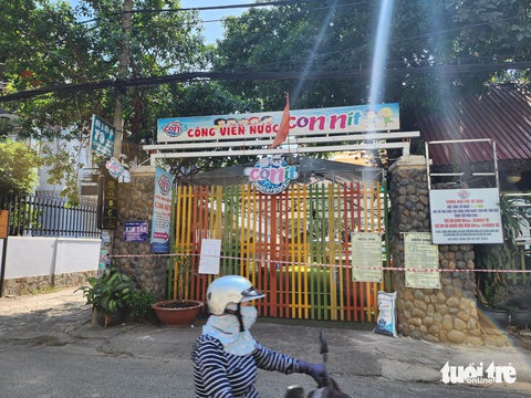 Điều tra vụ bé trai chết đuối trong công viên nước ở TP Thủ Đức- Ảnh 1. Công viên nước Con Nít, nơi xảy ra vụ việc thương tâm - Ảnh: MINH HÒA