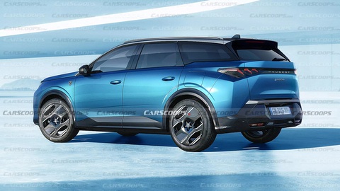 Peugeot 5008 đời mới sẽ thay đổi toàn diện, có bản chạy điện- Ảnh 2. Trong khi 3008 giờ mang thiết kế gần như y hệt SUV lai coupe giống 408, 5008 giữ lại bộ khung SUV truyền thống, vuông vắn hơn - Ảnh: Carscoops
