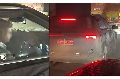 Hyundai Creta 2025 chạy thử lần cuối, chốt ngày ra mắt- Ảnh 2. Bảng đồng hồ kỹ thuật số xuất hiện rất rõ trước mặt người lái với giao diện đồng hồ ảo mặt trắng - Ảnh: Rushlane