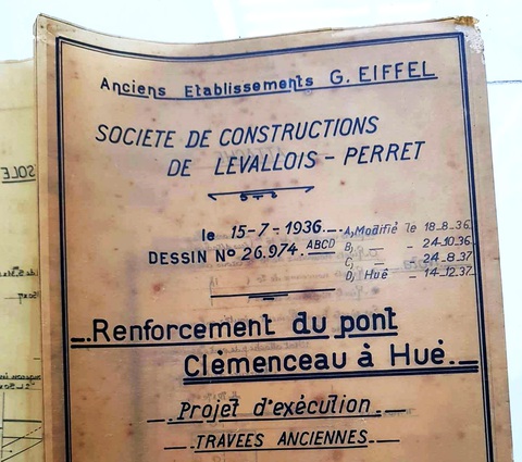 Hồ sơ quý về 2 lần hãng Eiffel đại trùng tu cầu Trường Tiền lịch sử- Ảnh 4. Dấu ấn của Eiffel trên chiếc cầu lịch sử của Huế - Ảnh: M.TỰ