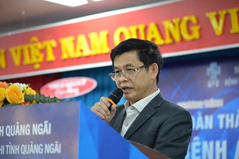Bệnh viện Sản Nhi Quảng Ngãi chính thức triển khai bệnh án điện tử- Ảnh 2. TS.BS. Nguyễn Đình Tuyến, giám đốc Bệnh viện Sản Nhi Quảng Ngãi – nhấn mạnh bệnh viện nâng cao được hiệu quả vận hành, giảm các chi phí văn phòng phẩm, tối ưu không gian kho lưu trữ