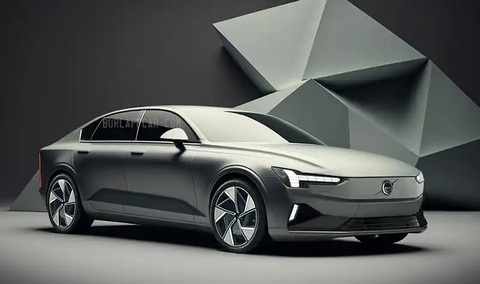 Volvo S90 đời mới sẽ chuyển thành xe điện từ năm sau?- Ảnh 2. Một bản phác họa thực tiễn hơn đáng kể của Volvo ES90/S90 đời mới khi dùng ngôn ngữ thiết kế xe điện y hệt EX90 - Ảnh: BurlappCar