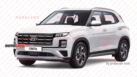 Hyundai Creta 2025 chạy thử lần cuối, chốt ngày ra mắt- Ảnh 1. Bản dựng đồ họa của RushLane vẫn là bản dựng bám sát nhất những thay đổi xuất hiện trên Hyundai Creta 2025 - Ảnh: RushLane