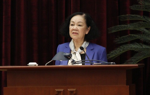 Bộ Chính trị: Đổi mới chính sách tiền lương, tuyển dụng, đãi ngộ với giáo viên- Ảnh 1. Bà Trương Thị Mai - Ảnh: GIA HÂN