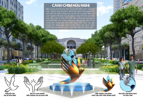 Cánh chim là biểu tượng hữu nghị TP.HCM- Ảnh 2. Cánh chim là biểu tượng hữu nghị TP.HCM- Ảnh 2.